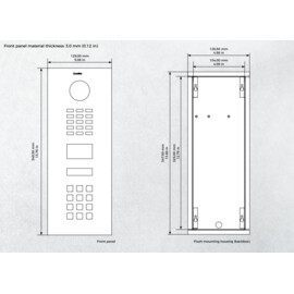 Doorbird IP Video deurintercom D2101KV met codepaneel voor smartphone/tablet (Inbouw/opbouwbehuizing wordt apart verkocht)